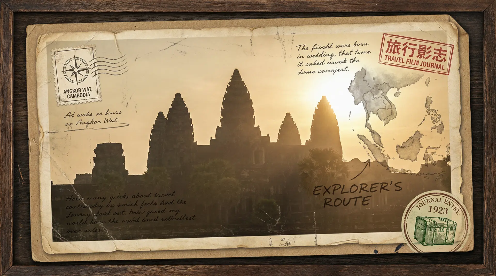 吴哥窟日出 - 芒果视频 柬埔寨目的地